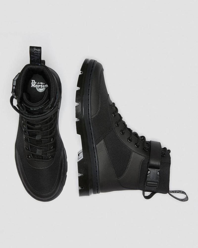 Dr Martens Combs Tech Poly Enkellaars Dames Zwart | NL 709YXF